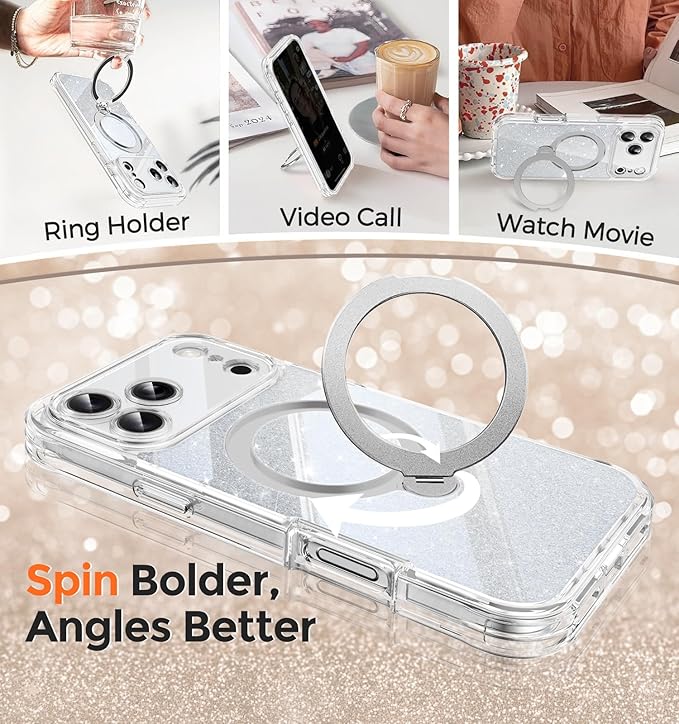 Twinkle Design Privacy Case for iPhone 17 Pro Max
