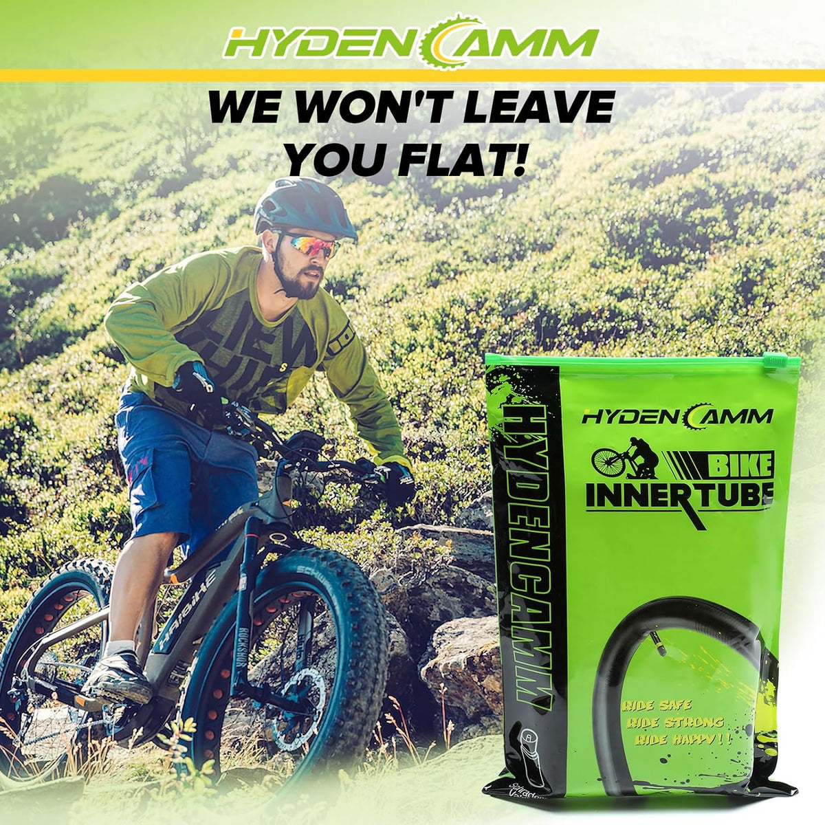 Skiennix Fat Bike Tubes - Premium Butyl Rubber with AV 32mm Schrader Valve | 20" & 26" Sizes