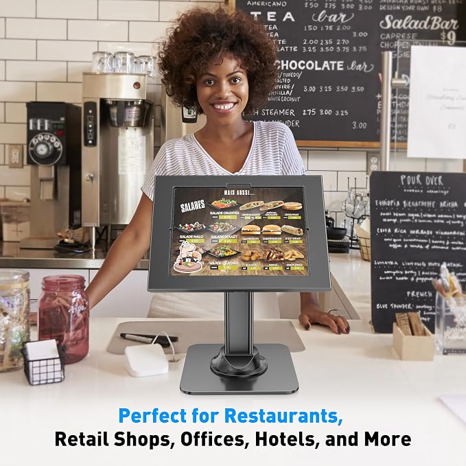 AboveTEK Anti-Theft iPad Kiosk Stand – POS iPad Security Mount