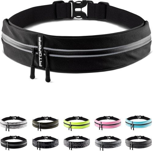Fitgriff® Running Belt - Secure Jogging Pouch for Phones, Keys & Essentials - Fits All Cell Phones