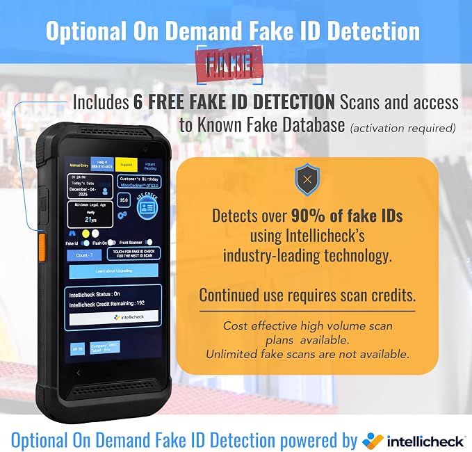 Portable ID & Passport Scanner for Bars, Clubs & Retail | Verifies Age &