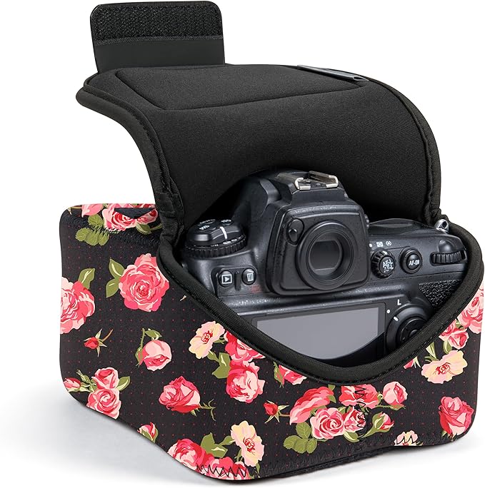 USA Gear Camera Sleeve for Mid-Size SLRs Compatible