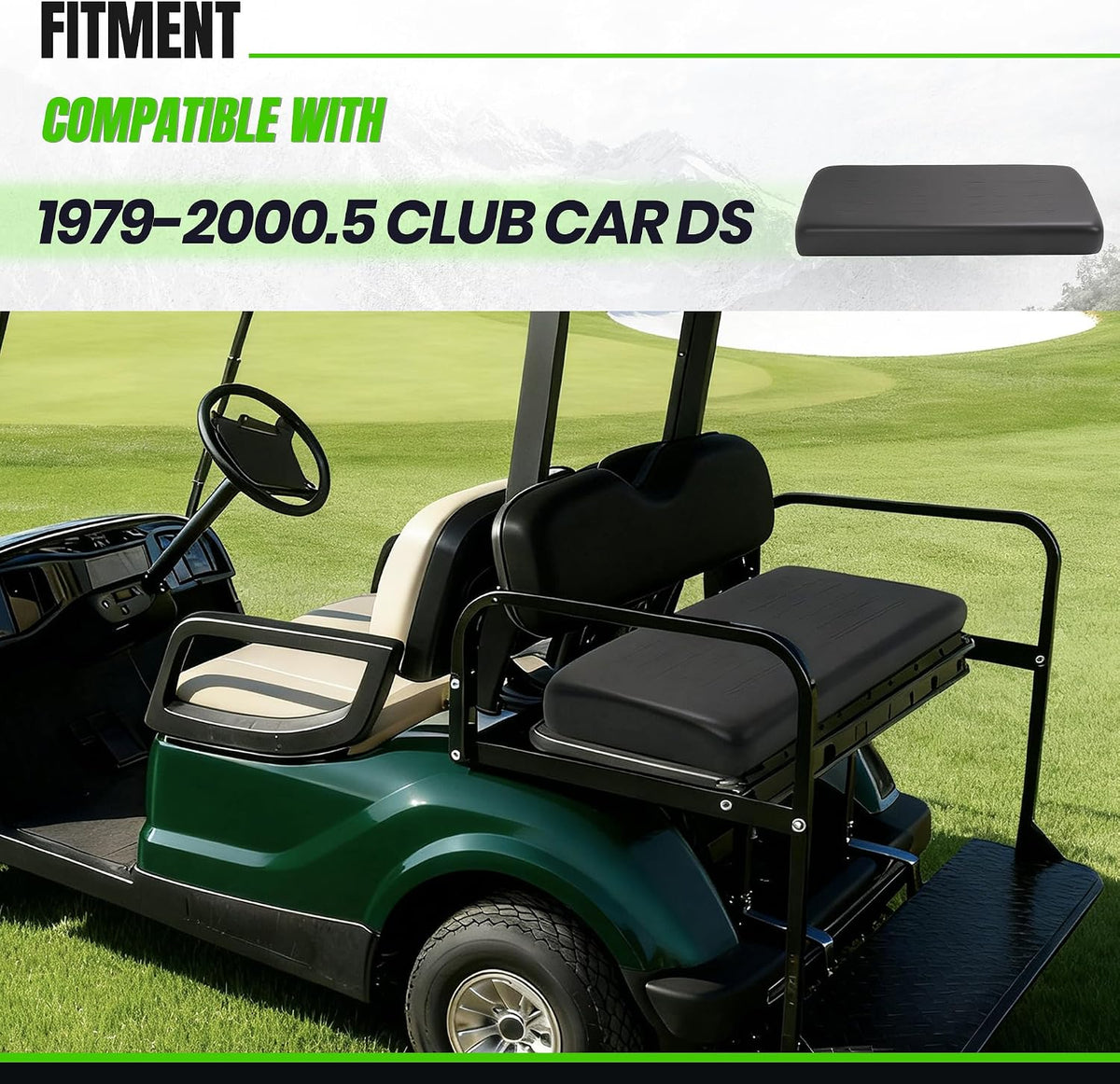 ECOTRIC Golf Cart Seat Compatible with Club Car DS Models Seat Cushion
