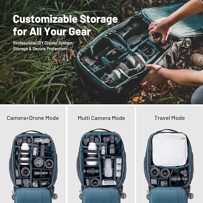 PGYTECH 2-in-1 Roller Camera Backpack, DSLR/SLR/Mirrorless Bag