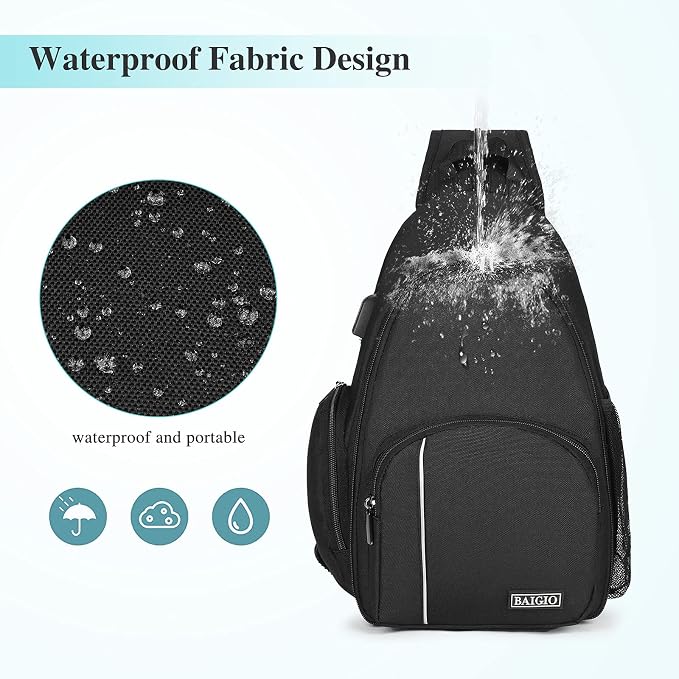 BAIGIO Camera Sling Bag Small Camera Backpack
