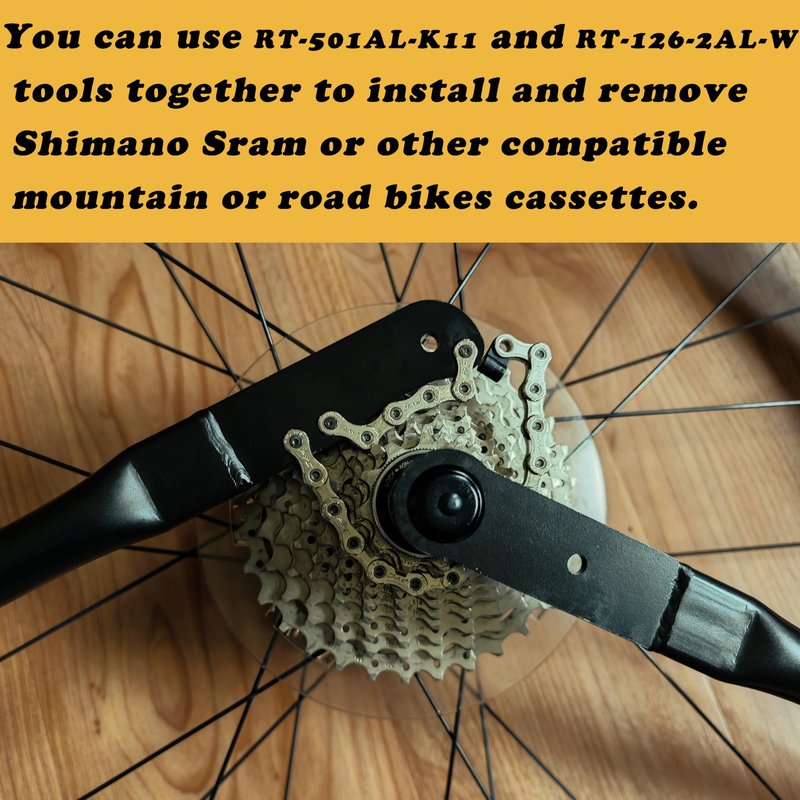 ROTATE TOOLS Bike Bicycle Tools RT-126-2AL-W Freewheel Turner - Cassette Remover - MTB Road Bike 8 9 10 11 Speed