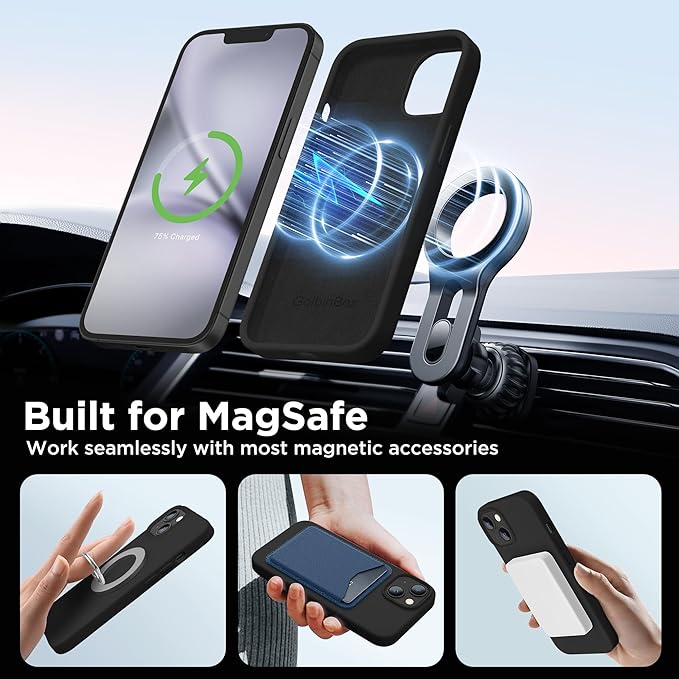 GolbinBox Magnetic for iPhone 13 Case & iPhone 14 Case, Compatible