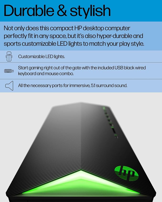 HP 2026 Desktop Tower Computer for Home Office Student, Intel i7-11700F 8-Core, 16GB DDR4 RAM, 256GB PCIe SSD, WiFi 6, Keyboard & Mouse, Windows 11 Home-Ready for Work, Business Family Use, Jet Black