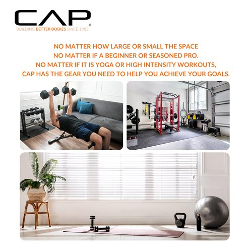 CAP Barbell Sit Up Bench – Adjustable Decline Ab Bench for Home Gym – Multi-Purpose Slant Board for Core Strength, Sit-Ups, and Full-Body Workouts