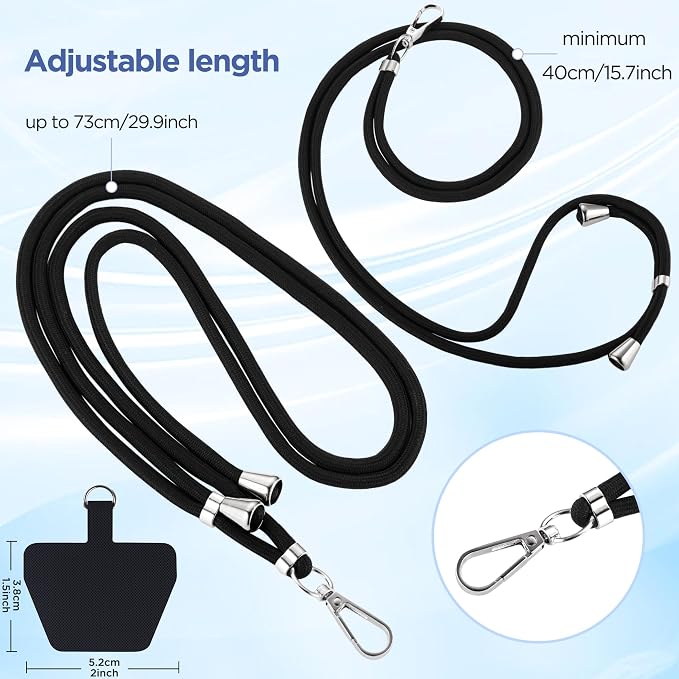 CACOE Phone Lanyard-2 PCS Adjustable Neck Strap, Universal Crossbody