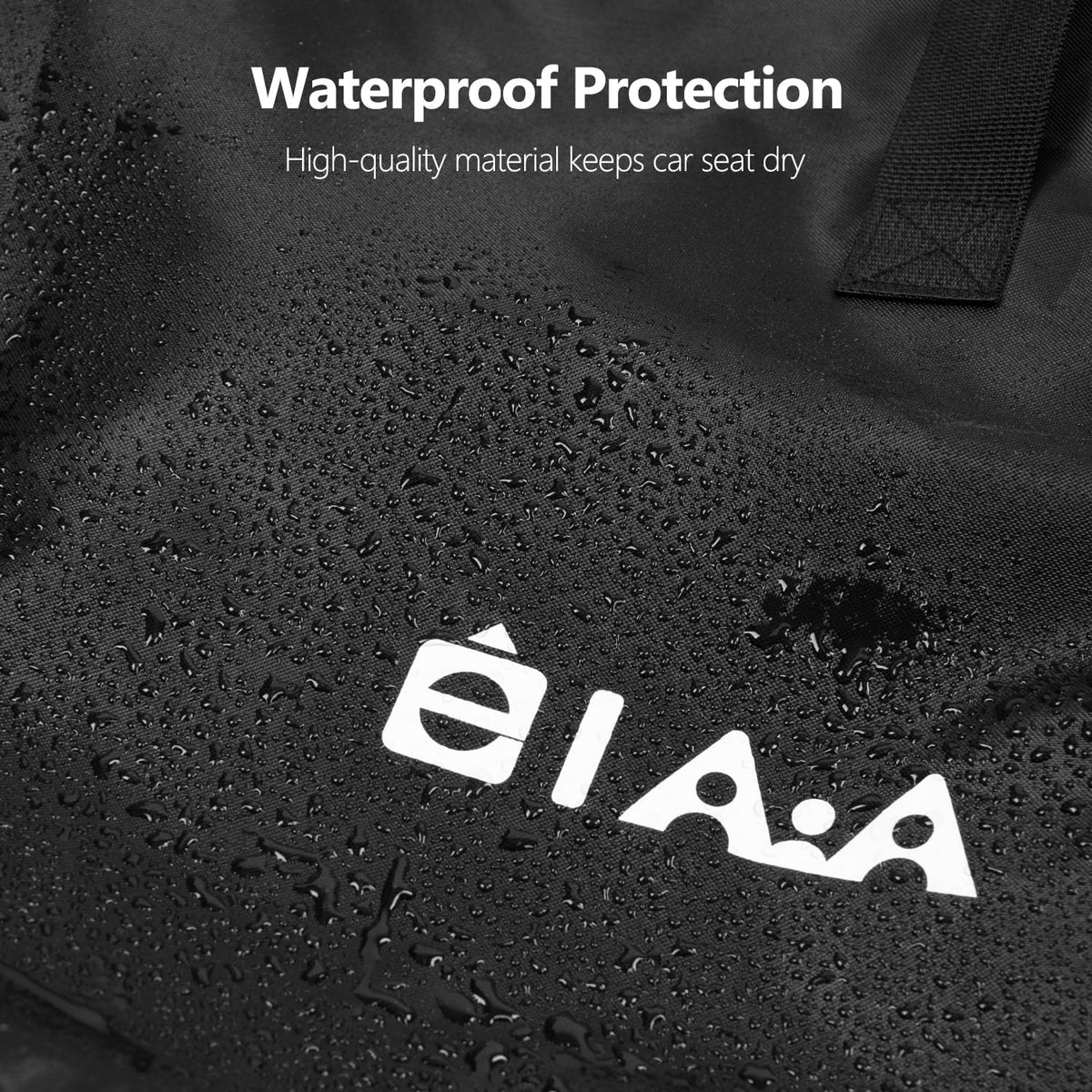 elaia Waterproof Car Seat Travel Bag for Airplane with Red Straps