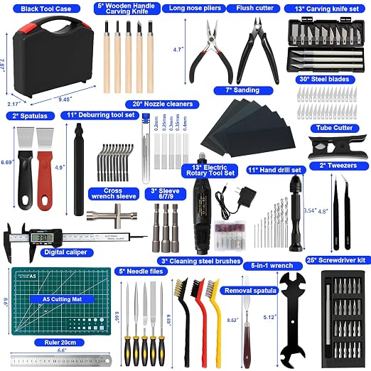 158 PCS 3D Printing Tool Kit, 3D Printing Accessories