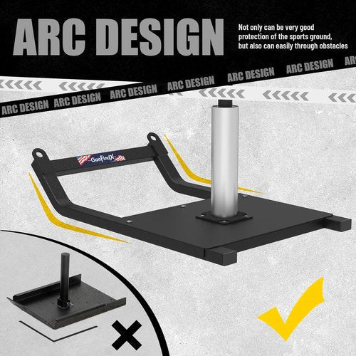 GanFindX Weight Sled - Fitness Strength Training Equipment for Speed Improvement | Compatible with 1" & 2" Plates