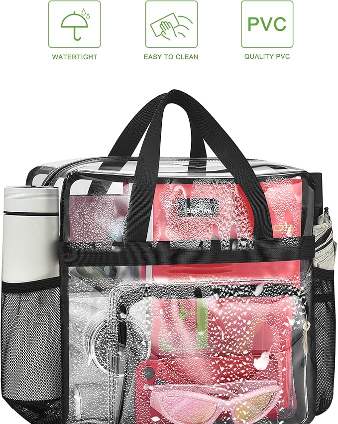 MAY TREE Clear Bag for Stadium Events, Transparent Bag for Concert Sports Gym