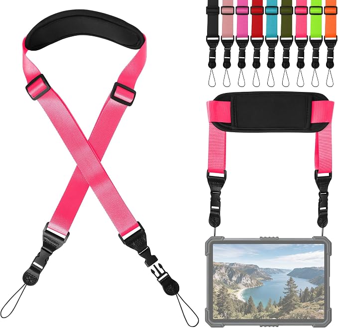 Padded iPad Binocular Camera Shoulder Strap, Nylon Neck Lanyard Strap