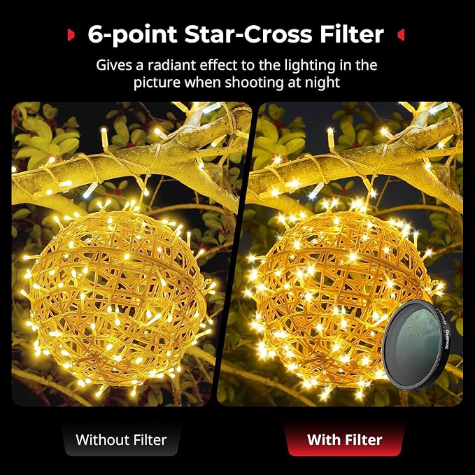 SmallRig Filter Kit for DJI Osmo Action 5 Pro/4, 5-in-1 Lens Filter Set