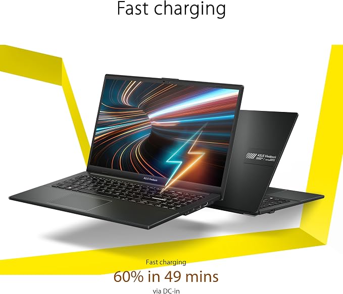 ASUS Vivobook Go 15 15.6” FHD 60Hz Laptop with Intel Processor N150, Intel UHD Graphics, 4GB RAM, 128GB SSD, Mixed Black