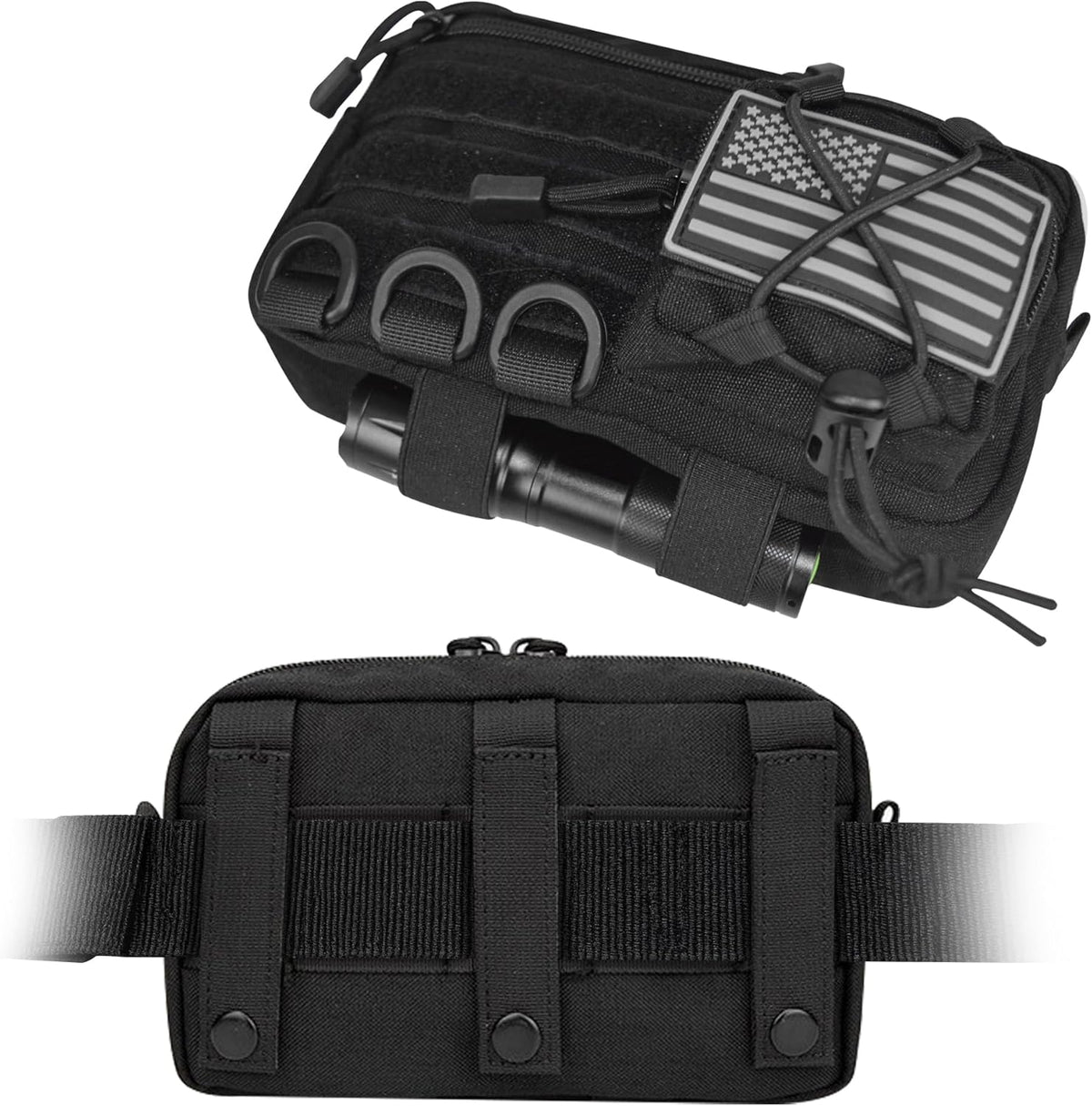 Skiennix Tactical Molle Admin Pouch - Multi-Purpose EDC Tool Organizer for Rucksack & Vest
