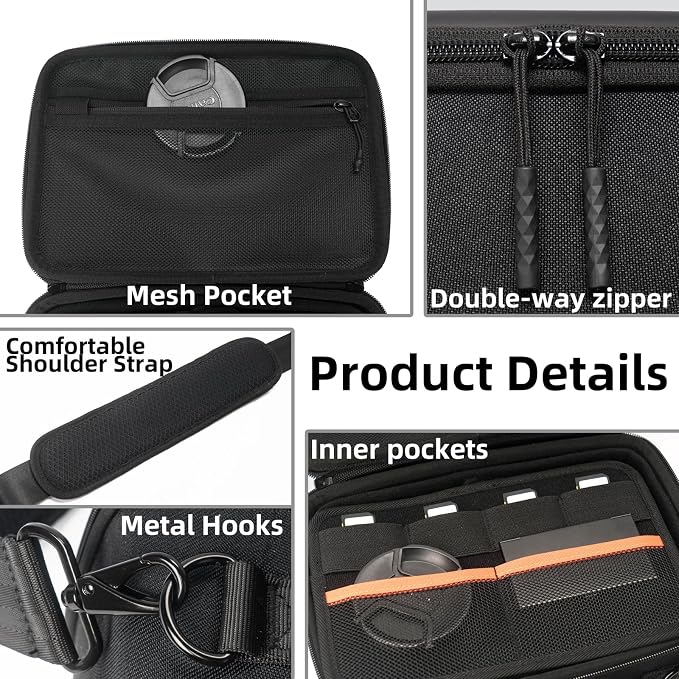 Besnfoto Hard Shell Camera Case Small, Shockproof Waterproof Camera Carrying Bag