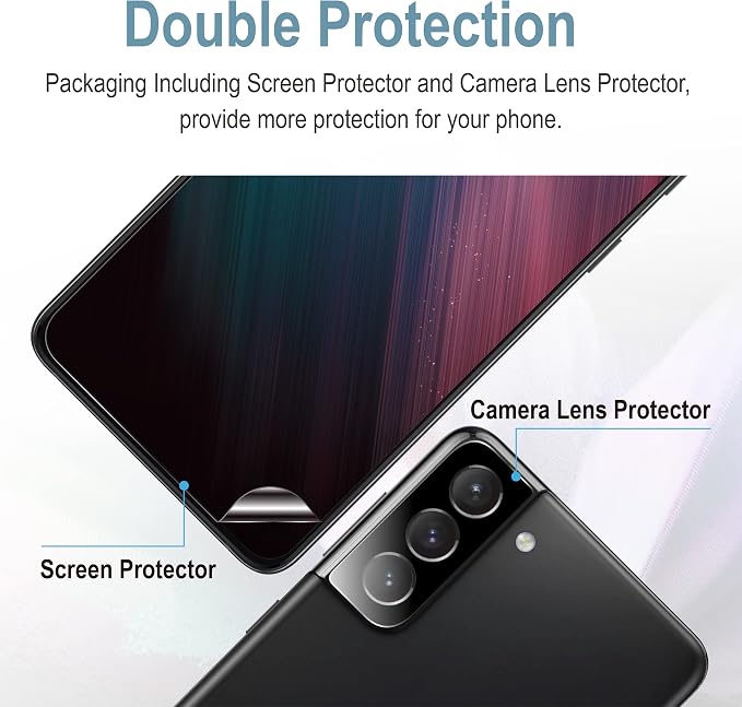 AACL 3-Pack for Samsung Galaxy S22 Screen Protector Hybrid Film,
