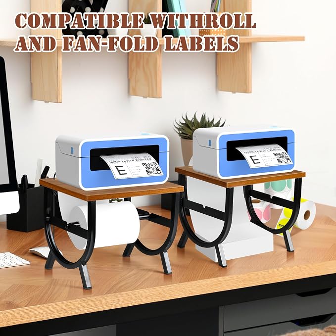 Label Holder for Rolls and Fan-Fold Labels, Thermal Label Holder, Shipping