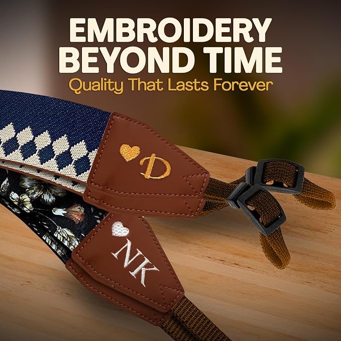 Art Tribute Custom Blue Diamond Camera Strap