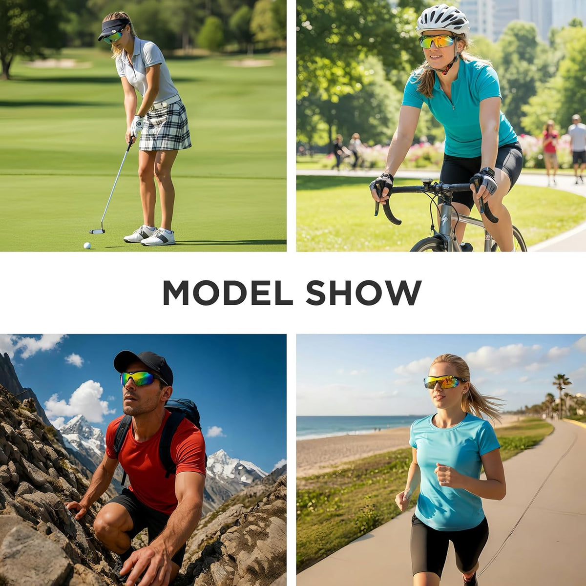 Skiennix Cycling Sunglasses - Wrap Around Sports Eyewear for Men, Women & Youth | Ideal for Running, Climbing & More