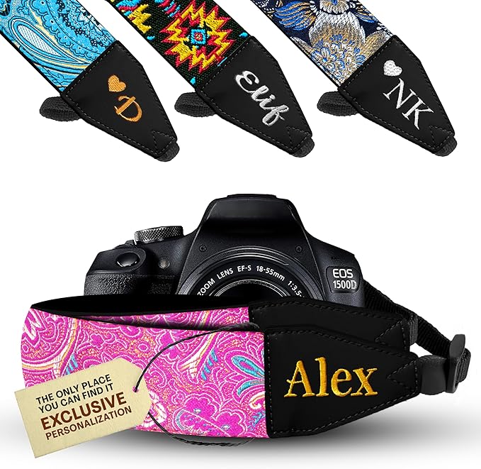 Art Tribute Custom Camera Strap Indian Sunset