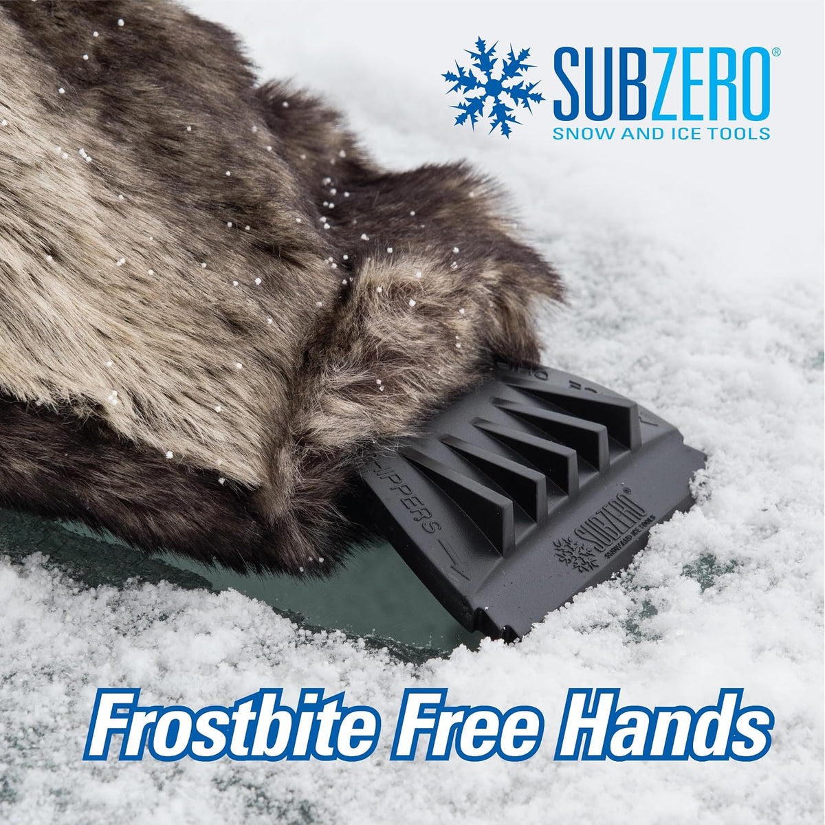Subzero 13929 Faux Fur Ice Scraper Mitt for Car, SUV, Trucks