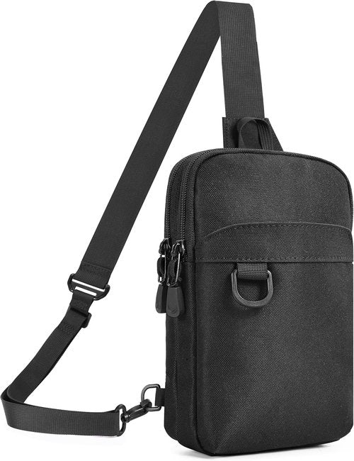 HILOMON RFID Blocking Small Sling Bag - Mini Crossbody for Travel & Hiking | Unisex Design