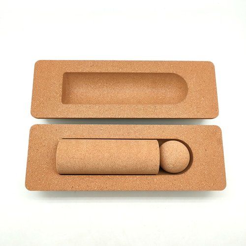 Natural Cork Balance Board Set - Yoga Foot & Ankle Strengthener, Balancing Board Massager for Plantar Fasciitis Relief, Pilates Toe Stretcher