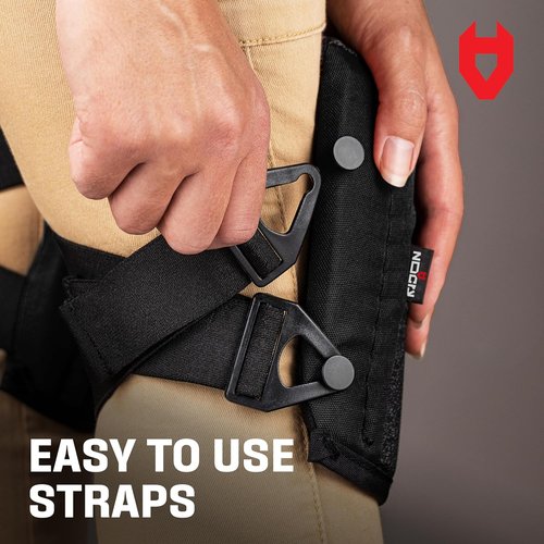 NoCry Knee Pads | Non-Slip Work Pads with Thick Foam Padding & Adjustable Straps - Ideal for Flooring & Gardening
