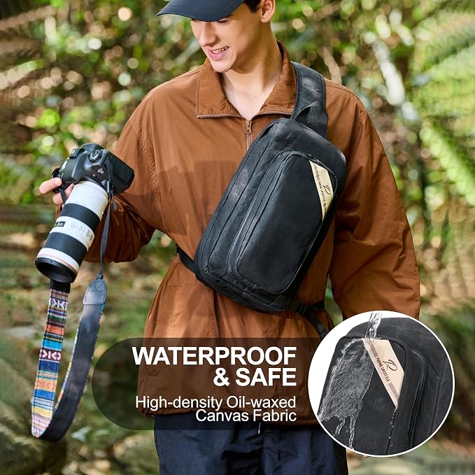 Padwa Lifestyle Black Crossbody Camera Bag