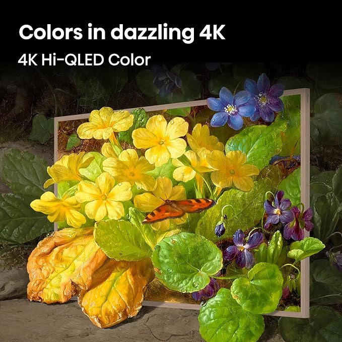 Hisense 55“ Hi-QLED S7 CanvasTV Series 4K UHD Google Smart Art TV (55S7SG, 2026 New) - 144Hz, Art Mode, Anti-Glare Panel, Dolby Vision HDR, Hi-Matte Display, Frame & UltraSlim Wall Mount Included