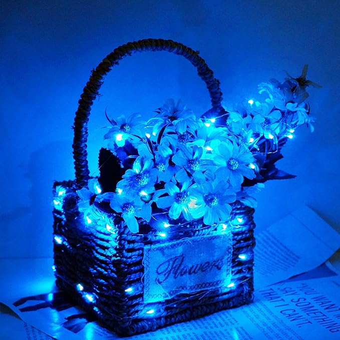15 Pack 30 LED Micro Starry String Lights Battery Operated(Included),Fairy Waterproof Silver Wire Lights,for DIY Party Garden Wedding Table Indoor&Outdoor Decorations