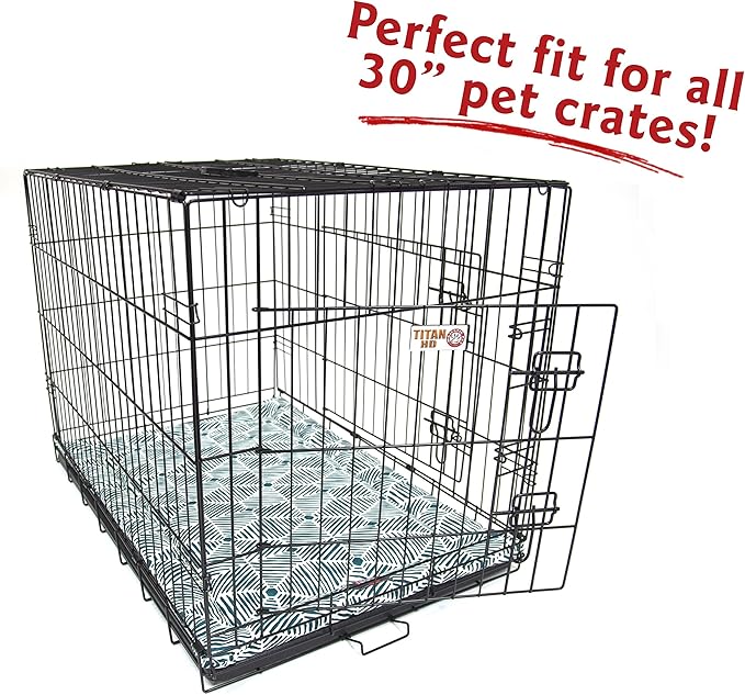 30" Charlie Emerald Green Crate Dog Bed Mat By Majestic Pet Products
