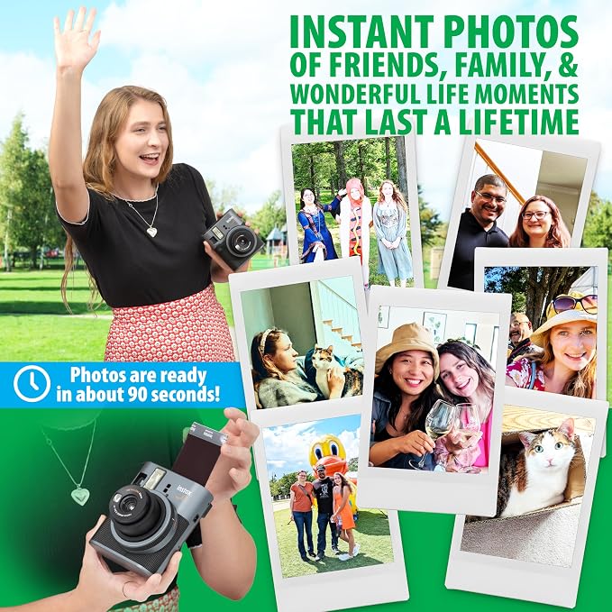 Fujifilm Instax Mini 41 Instant Film Camera Black + 20 Instax Instant Film