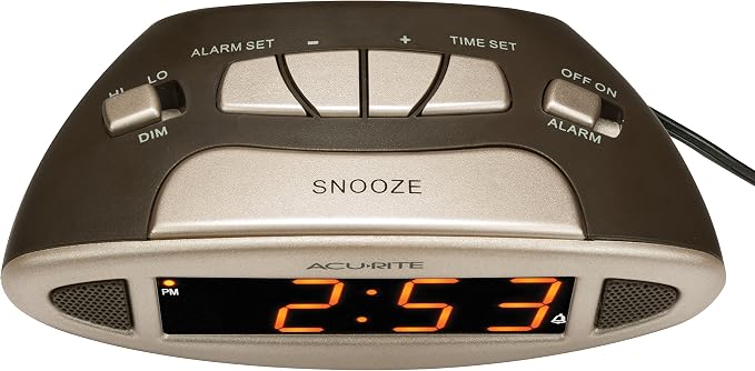 AcuRite 13027A Intelli-Time Digital Alarm Clock