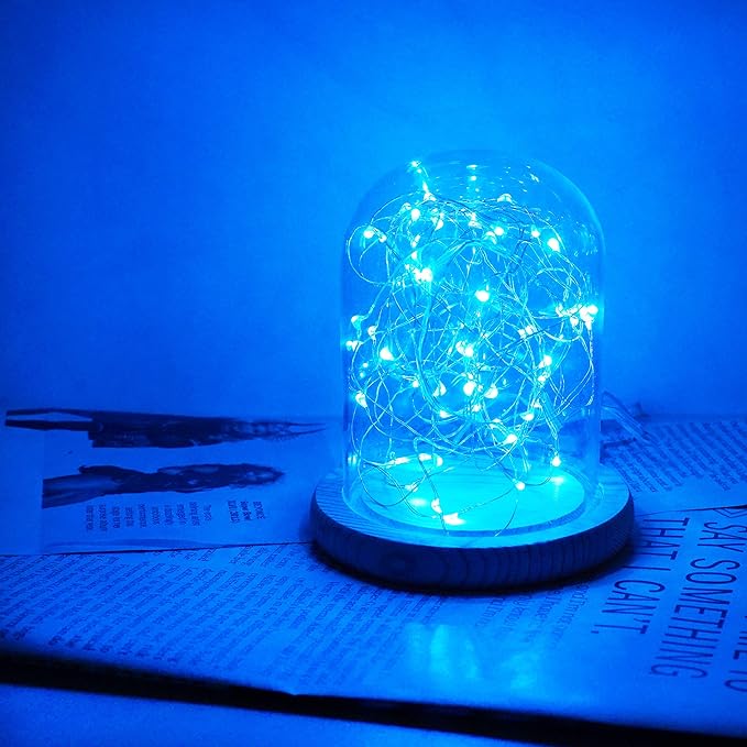 15 Pack 30 LED Micro Starry String Lights Battery Operated(Included),Fairy Waterproof Silver Wire Lights,for DIY Party Garden Wedding Table Indoor&Outdoor Decorations