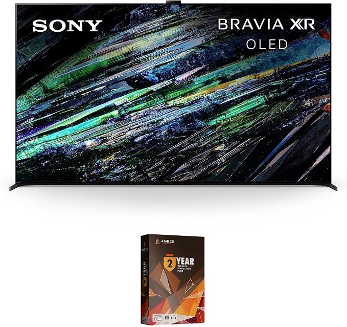 Sony XR77A95L 77 Inch QD-OLED 4K UHD Smart Google TV with AI Upscaling and 2 Year Amber Protection Plan (2023)