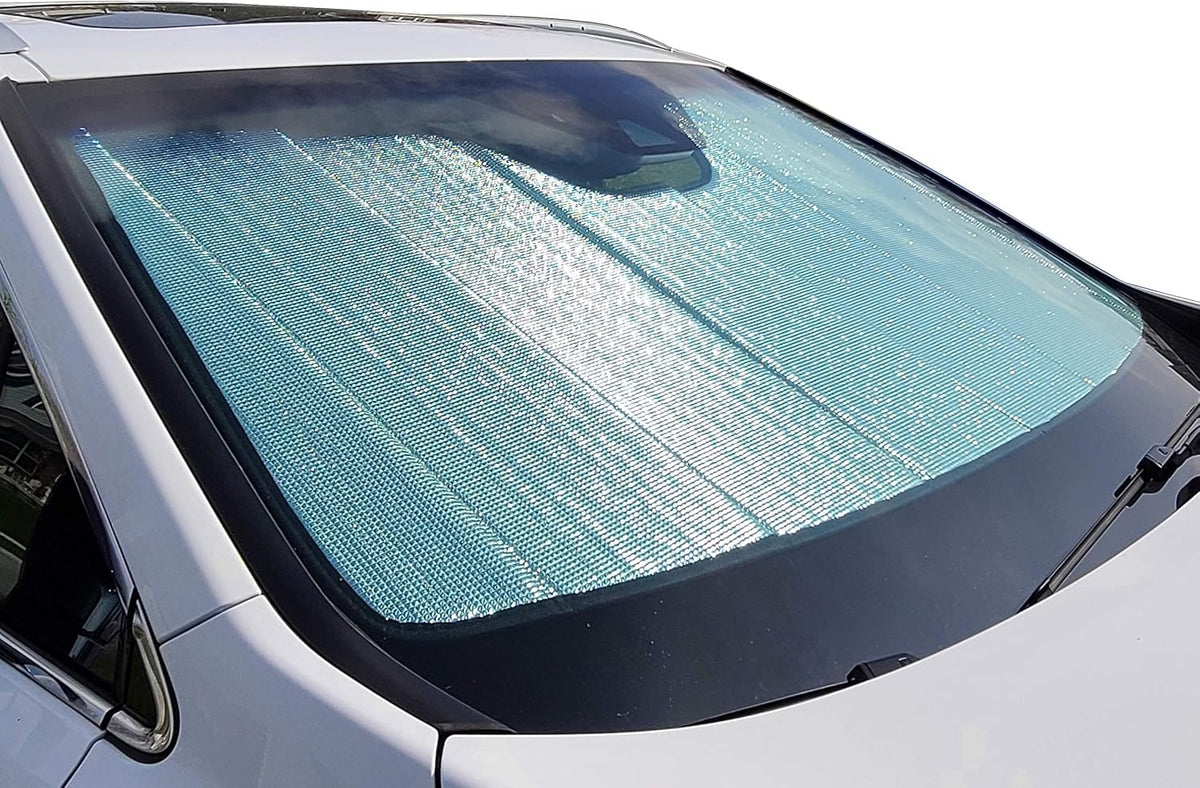 Autotech Park Foldable Sunshade Compatible with 2016-2023 Toyota Tacoma Pickup Truck, Custom-fit Windshield Sun Shade