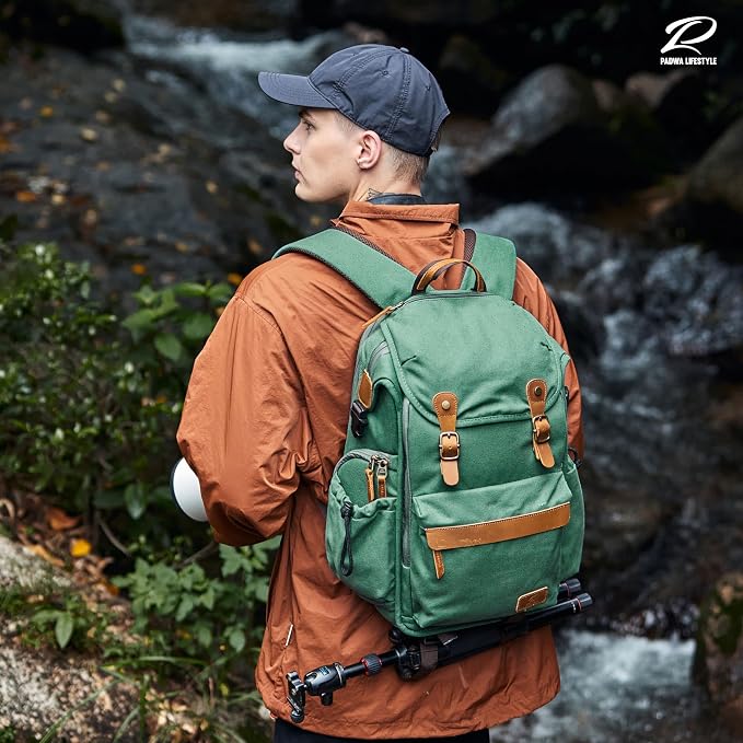 Padwa Lifestyle Green Camera Backpack