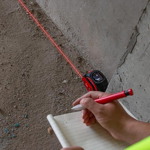 HAUTMEC 3-in-1 Laser Tape Measure, 197ft Digital Tape Measure & 16ft Measuring