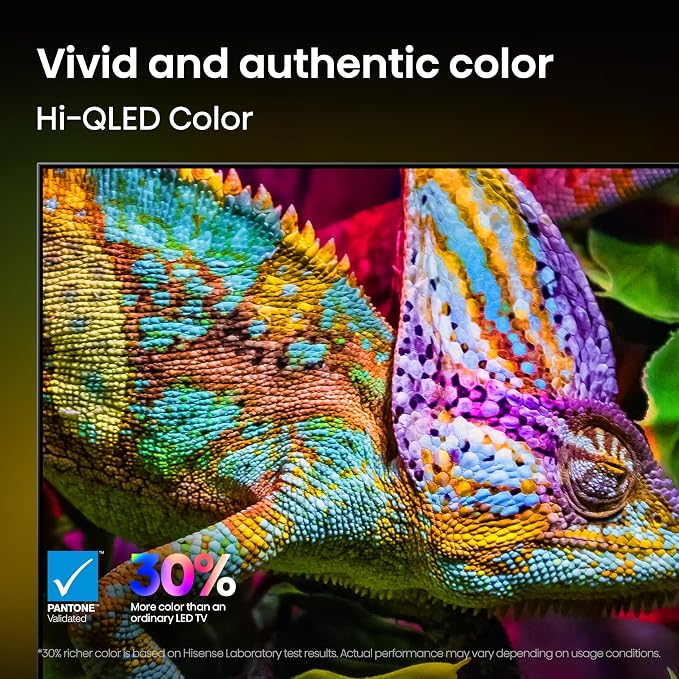 Hisense 55" U6 Pro Series Mini‑LED ULED 4K UHD HDR Gaming AI Smart Fire TV (55U6SF Pro, 2026 New) – Hi-QLED, Native 144Hz, Motion Rate 480, Dolby Vision IQ,· Atmos, HDR10+, Glare-Free, Alexa+