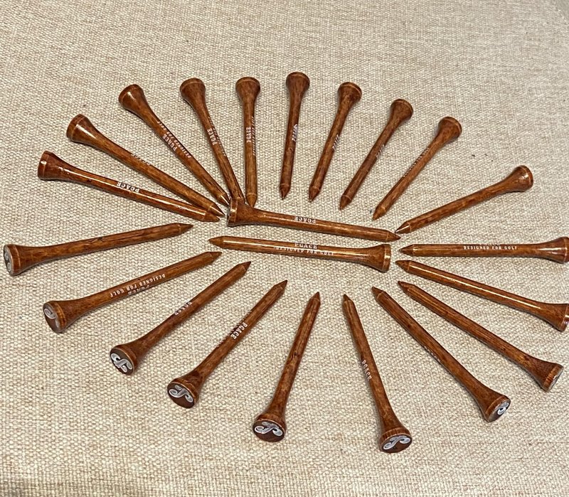 PGACE Golf TEES Bamboo Golf Tees 2-3/4 Inch (70mm) | a Pack of 100 Units of Smooth Low Friction Bamboo Golf Tees | Extra Durable | Stronger Than Wood Golf Tees | Biodegradable