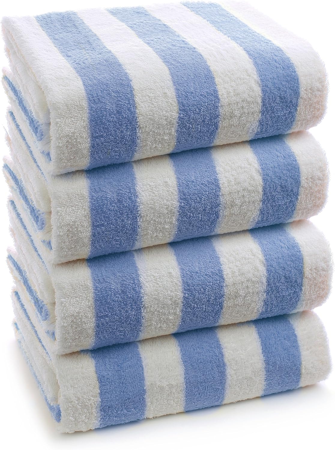 Turkuoise Towel Large Turkish Beach Towel - Premium Cotton Cabana Stripe (30x60 inches) | Blue