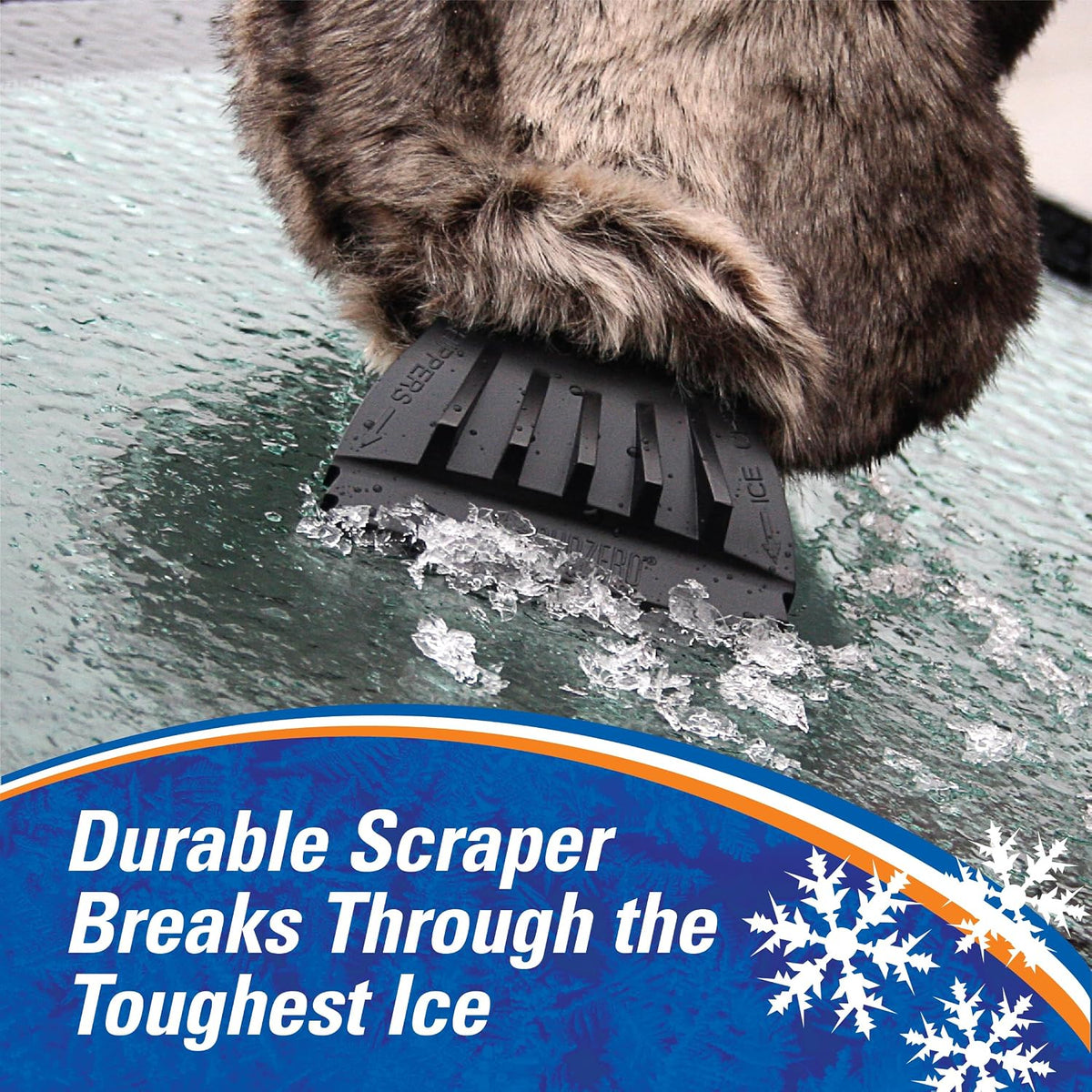 Subzero 13929 Faux Fur Ice Scraper Mitt for Car, SUV, Trucks