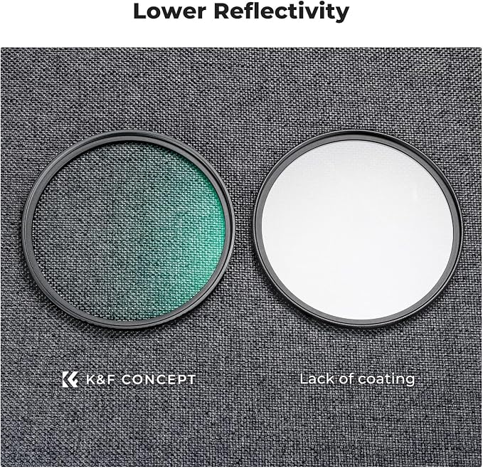 K&F CONCEPT 55mm Black Diffusion 1/2 Filter Mist Cinematic Effect Filter