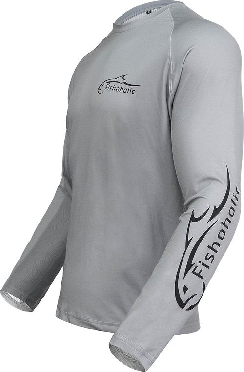 Fishoholic UPF 50 Fishing Shirt - Long Sleeve, Breathable Quick-Dry Sun Protection | Loose Fit