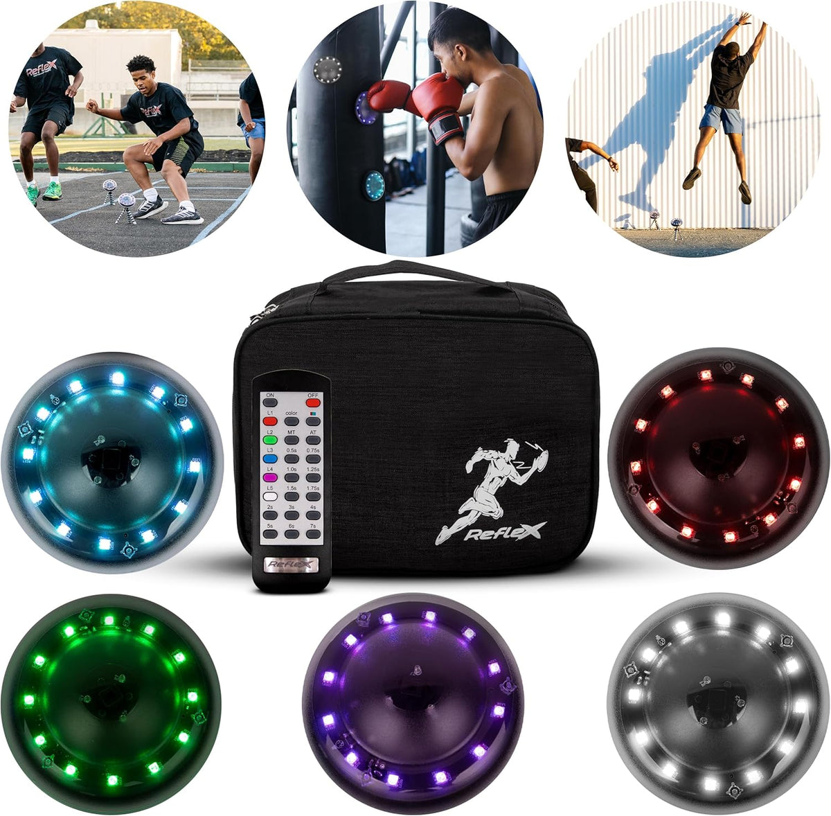 Reflexx RLT 2.0 - Agility Training Lights for Enhanced Reaction Time - Perfect for Sports & Coordination